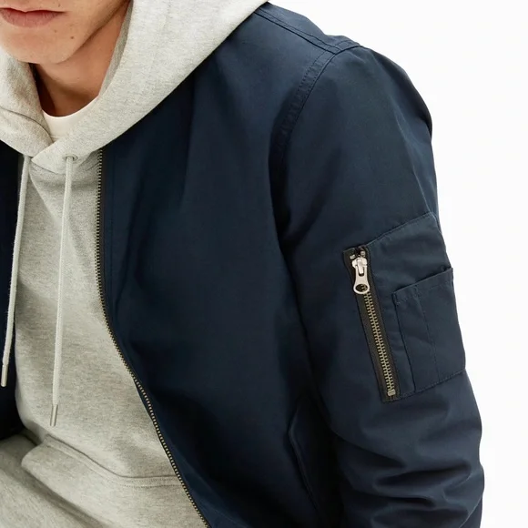 EVERLANE The Bomber Jacket/ Uniform In Navy Size Medium - Picture 13 of 13